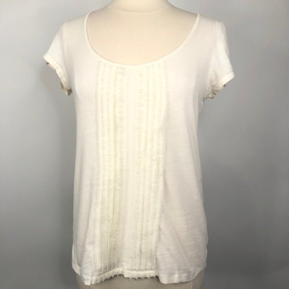 Ann Taylor LOFT Women's Cream Blouse Size M - Picture 1 of 4